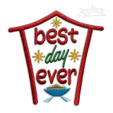 Best Day Ever Christmas Nativity Scene Embroidery Designs