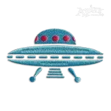 The UFO Machine Embroidery Design by Apex