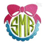 Scallop Bow Machine Embroidery Frames Accent by Apex