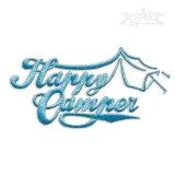 Happy Camper Outdoor Tent Machine Embroidery Design