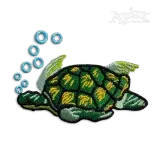 Sea Ocean Turtle Machine Embroidery Design by Apex