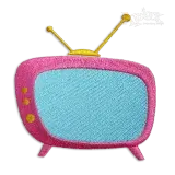 Retro Television TV Machine Embroidery Design by Apex