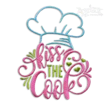 Kiss the Cook Kitchen Machine Embroidery Design by Apex