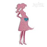Pregnant Mother Expecting Baby Machine Embroidery Design