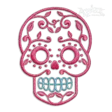 Day of the Dead Mexican Sugar Skull Machine Embroidery Design