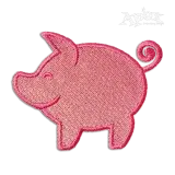 Cute Farm Pig Machine Embroidery Designs