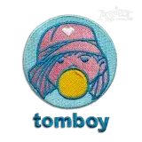 Tomboy Blowing Bubble Gum Machine Embroidery Designs