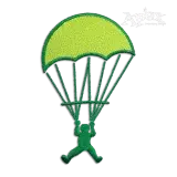 Military Parachute Soldier Machine Embroidery Designs Art