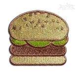 Hamburger Burger Machine Embroidery Design by Apex