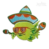 Fiesta Party Fish wearing Sombrero Machine Embroidery Designs