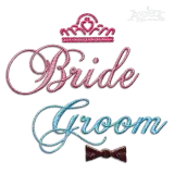 Bride and Groom Set Machine Embroidery Design - Apex