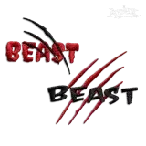 Beast Mode Word Art Machine Embroidery Design by Apex All