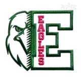 Eagles Letter Machine Embroidery Design | Apex Digitizing