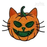 Pumpkin Cat Shaped Head Machine Embroidery Design by Apex