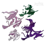 Witch Halloween Please Machine Embroidery Design by Apex