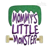 Mommy's Little Monster Machine Embroidery Design by Apex
