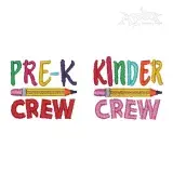 Kindergarten & Preschool Crew Bundle Embroidery Design - Apex
