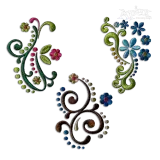 Flourish Flowers Pack Machine Embroidery Design