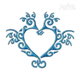 Kissing Seahorse Heart Shaped Machine Embroidery Design | Apex