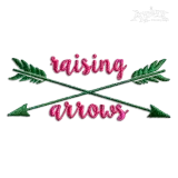 Raising Arrows Kids Mother Machine Embroidery Design