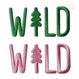 Wild and Free With Tree Outdoor Machine Embroidery Design Digitized
