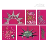 Statue of Liberty NYC New York City Machine Embroidery Designs by Apex All