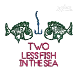 Two Less Fish in the Sea Wedding Machine Embroidery Design | Apex
