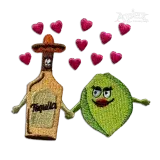 Tequila & Lime Together Holding Hands Machine Embroidery Design