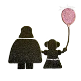 Daddy's Princess Father & Daughter Machine Embroidery Design by Apex