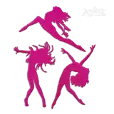 Dancer Silhouette Machine Embroidery Design by Apex