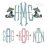 Glasgow Monogram Machine Embroidery Font by Apex Digitizing