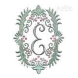 Retro Flourish Machine Monogram Embroidery Frames by Apex