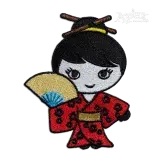 Japan Japanese Kimono Girl Machine Embroidery Designs