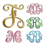 Bold Vine Interlocking Monogram Font by Apex