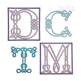Irish Celtic Knots Machine Embroidery Font Letters - Apex