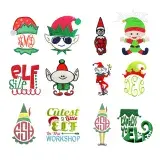 Christmas Elf Machine Embroidery Designs Digitized by Apex All