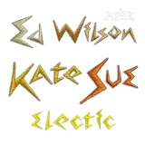 Electric Bolt Of Lightning Machine Embroidery Font by Apex Digitized All