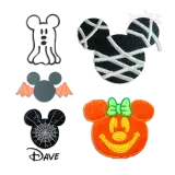 Halloween Mouse Head and Ears Machine Embroidery Designs by Apex All
