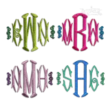 Hampton Monogram Machine Embroidery Font by Apex All Digitized