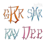 Chopstick Chinese Stick Machine Embroidery Font by Apex