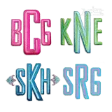Maxwell Slim Block Machine Embroidery Font - Apex