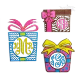 Monogram Gift Box Bundle Machine Embroidery Frame Design by Apex All