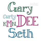 Dionne Machine Embroidery Font by Apex All