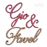 Darlene Script 3D Puff Machine Embroidery Font Alphabet