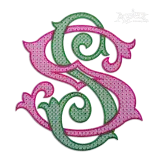 Bresia 2-letter Interlocking Monogram Machine Embroidery by Apex NYE