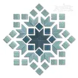 Geometric Flower Embroidery Design #2