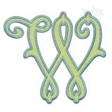 Arabesque Machine Machine Embroidery Font by Apex W