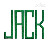 Mens Embroidery FontTall Block
