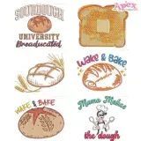 Bread and Baking Embroidery Designs Bundle thumbnail