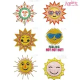 Cute Sun Embroidery Designs Bundle thumbnail